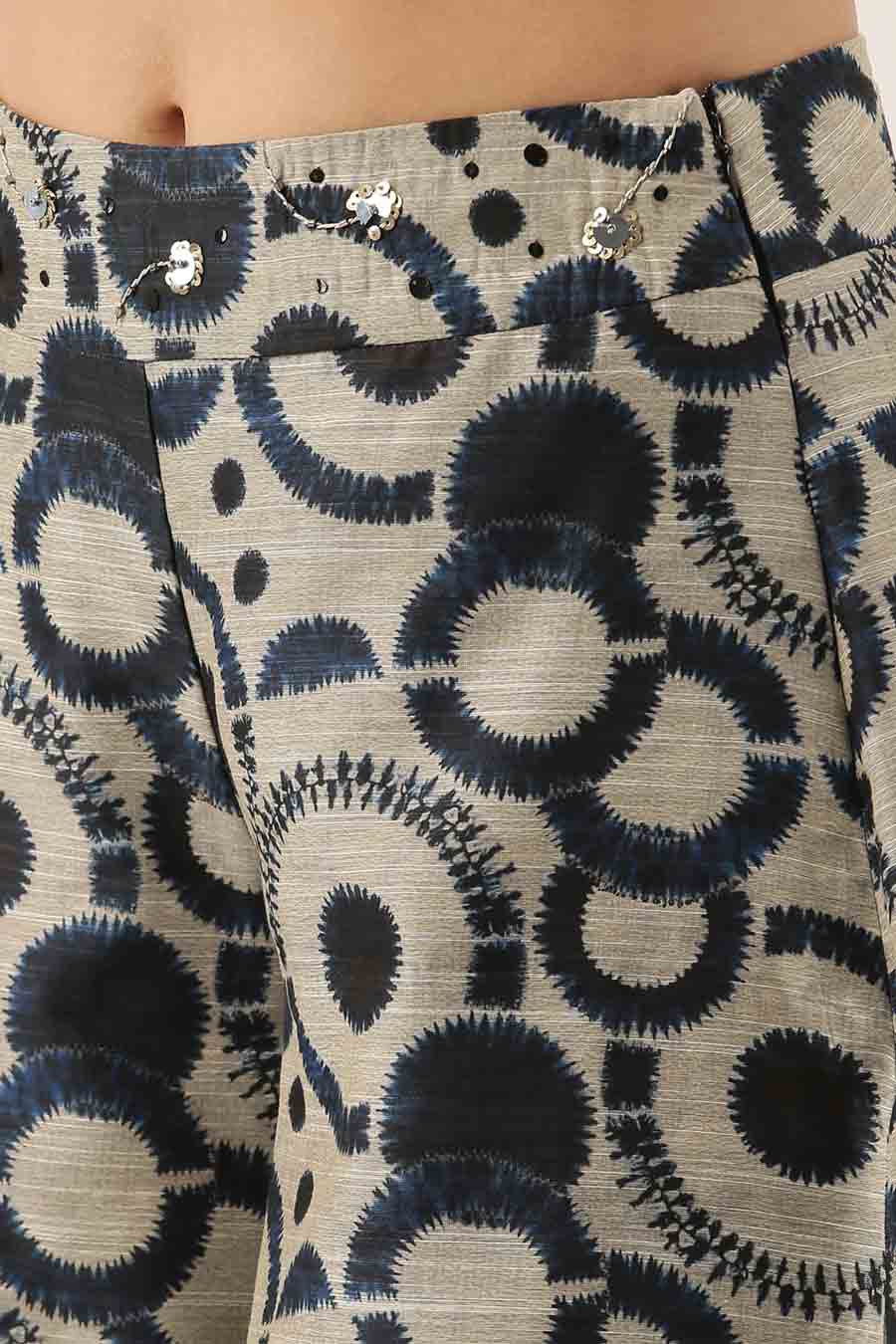 Grey Kurta Sets online from Soch USA & WorldwideShop Grey Rayon Slub  Embroidered Round-Neck Kurta Set with Layered Palazzo at Soch